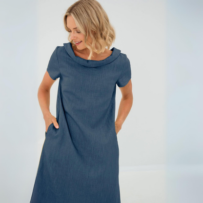 Robe En Lin Doux Avec Poches - Soraya