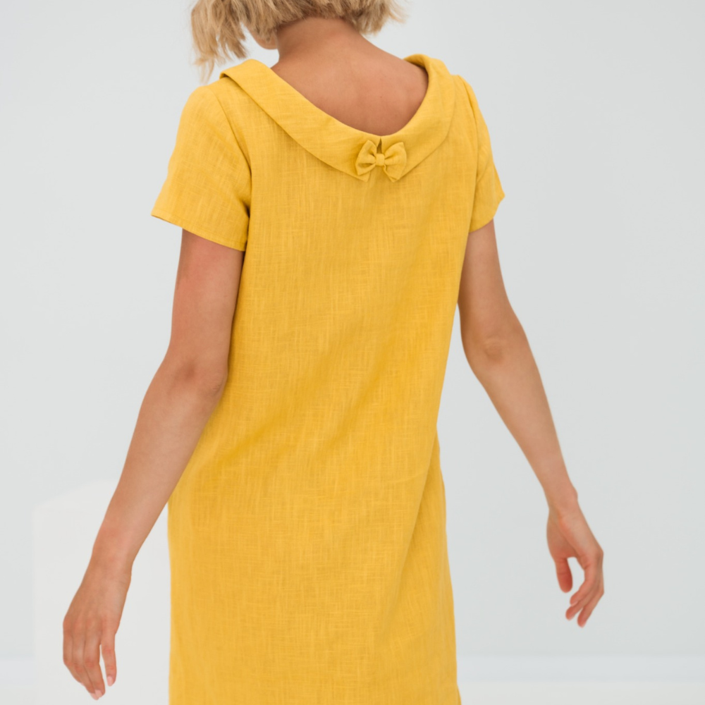 Robe En Lin Doux Avec Poches - Soraya