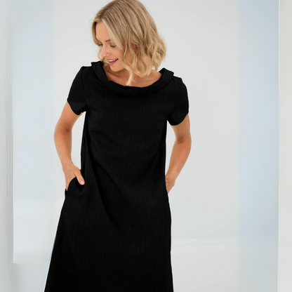 Robe En Lin Doux Avec Poches - Soraya